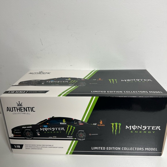 1/18 Authentic MONSTER ENERGY RACING #6 FORD MUSTANG GT 2019 CAMERON WATERS's - Picture 8 of 12